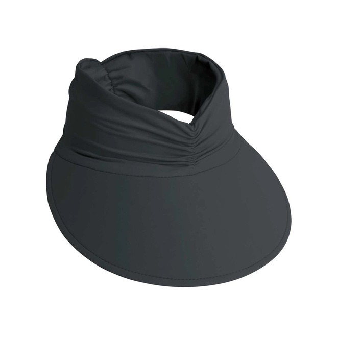 Viseira Turbante Preta Proteção Solar UV Manly
