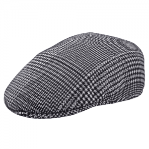 Boina Masculina Liverpool Xadrez Branco e Preto San Doná