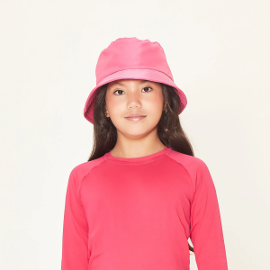 Chapéu Basic Kids Pink com Proteção Solar UV