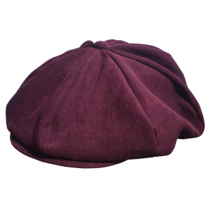 Boina Inglesa Masculina Oitavada Peaky Blinders Bordô