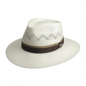 Chapéu Casual Shantung Ventilado 20x Marcatto Fita Marrom/Cáqui