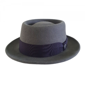 Chapéu Pork Pie Pralana Cinza Escuro Heisenberg