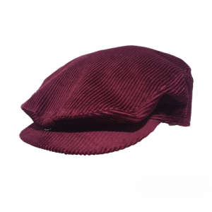 Boina Inglesa Masculina Tradicional Veludo Bordô