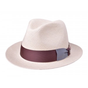 Chapéu Fedora Stefano Panamá Legítimo Bigalli Natural
