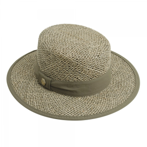 Chapéu Praia Feminino Palheta Manly Cáqui