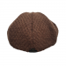 Boina Inglesa Masculina Oitavada Peaky Blinders Marrom Texturizado