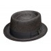 Chapéu Pork Pie Trilby Panamá Legítimo Bigalli Black