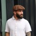 Boina Inglesa Masculina Oitavada Peaky Blinders Marrom Texturizado